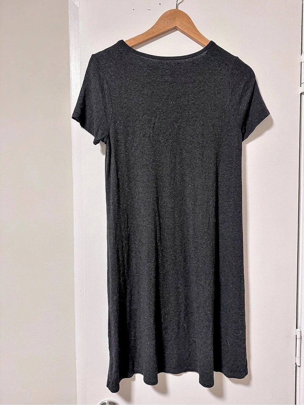 Madewell Mini T-Shirt Dress Short Sleeve, dark grey